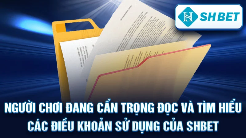 Người chơi đang cẩn trọng đọc và tìm hiểu các điều khoản sử dụng của SHBET