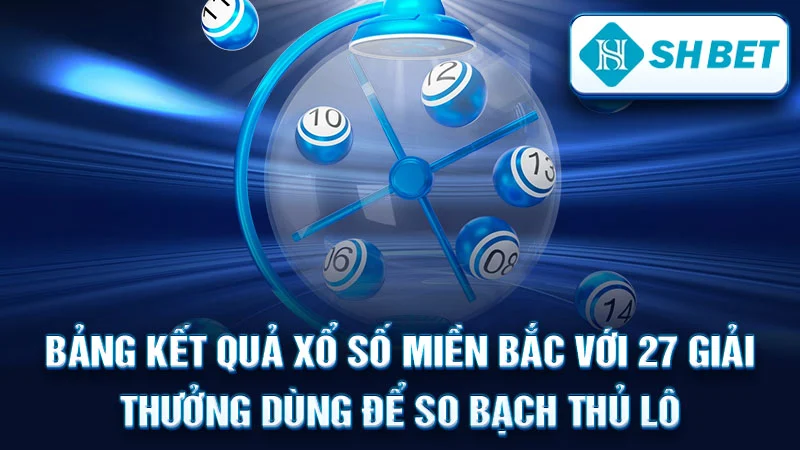 Bảng kết quả xổ số miền Bắc với 27 giải thưởng dùng để so bạch thủ lô