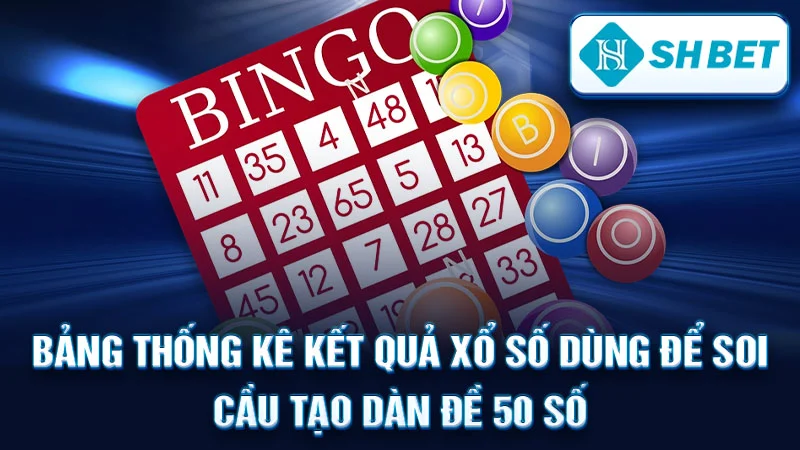 Bảng thống kê kết quả xổ số dùng để soi cầu tạo dàn đề 50 số